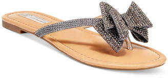 INC International Concepts Women's Mabae Bow Flat Sandals, Created for Macy's