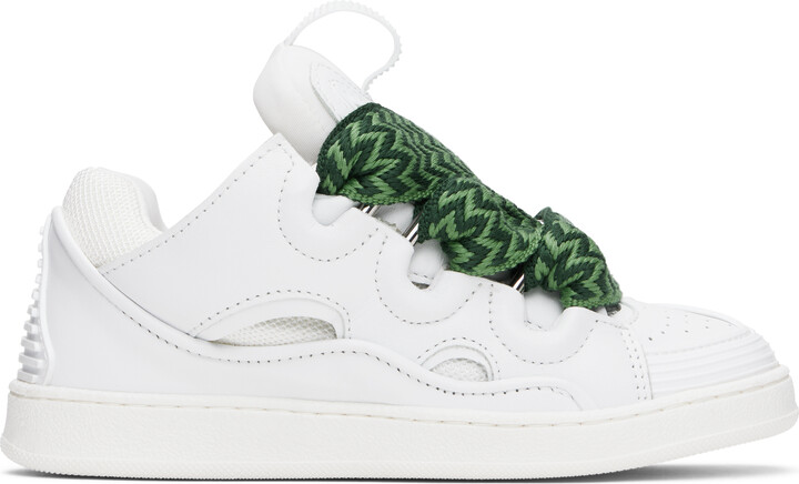 Lanvin Kids White Lace-Up Sneakers