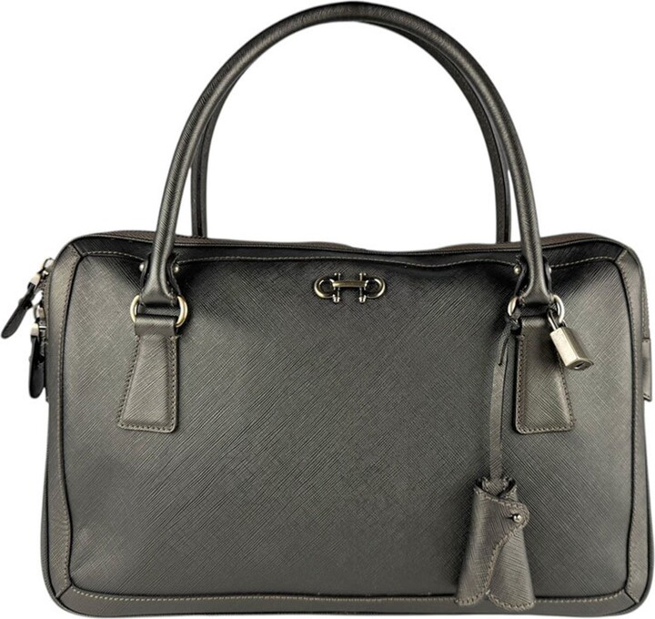 Ferragamo Khaki Leather Handbag (Pre-Owned)