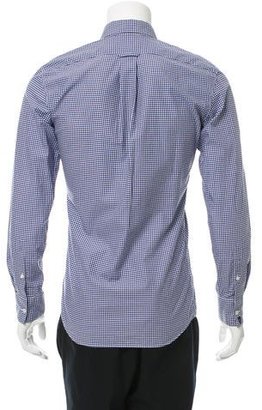 Alexander McQueen Gingham Button-Up Shirt
