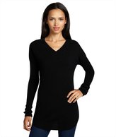 Thumbnail for your product : Autumn Cashmere black cashmere ribbed v-neck sweater