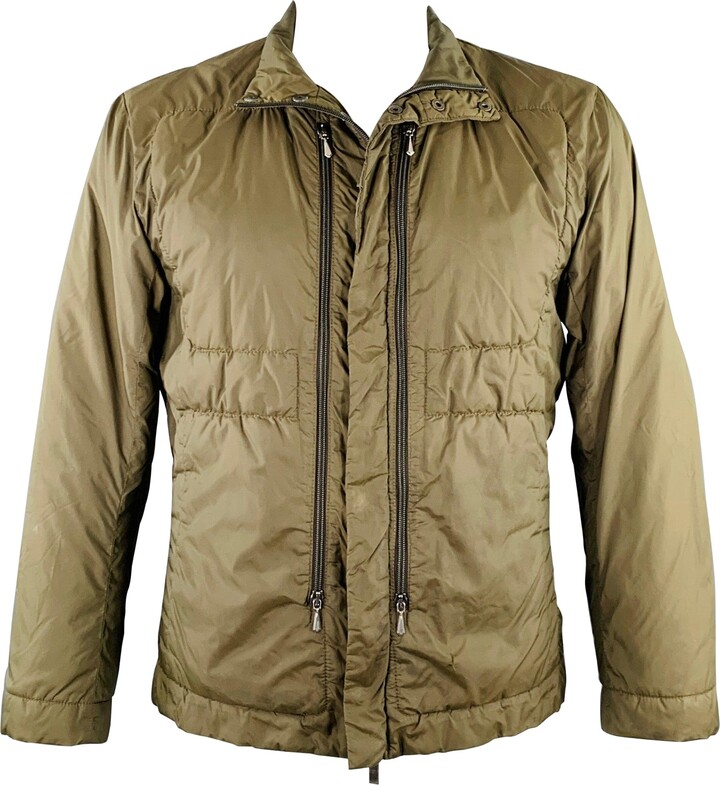 Dirk Bikkembergs Size L Green Olive Polyester Blend Jacket