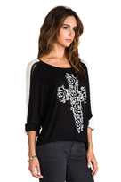Thumbnail for your product : Lauren Moshi Nellie Rose Cross Sweater