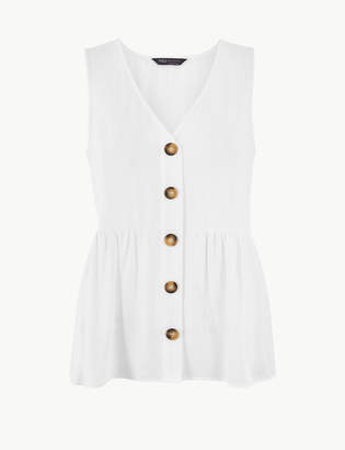 Marks and Spencer Button Detailed Blouse