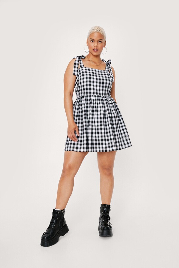 gingham dress mini