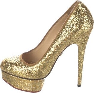 Charlotte Olympia Glitter Glitter Accents Pumps