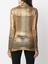 Thumbnail for your product : Paco Rabanne Metallic-Effect High-Neck Top