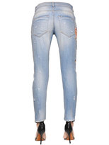 Thumbnail for your product : Amen Embellished & Destroyed Denim Jeans