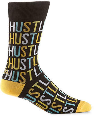 YO SOX Sentiment Hustler Crew Socks