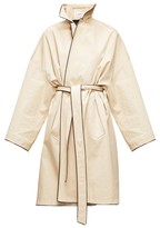 Thumbnail for your product : Balenciaga Cocoon Single-breasted Gabardine Trench Coat - Beige