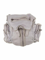 Thumbnail for your product : Alexander Wang Marti Suede-Trimmed Leather Backpack Grey