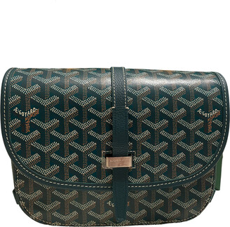 Goyard, Bags, Authentic Goyard Green Canvas Belvedere Messenger Bag Great  Condition