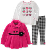 Thumbnail for your product : Kids Headquarters 3-Pc. Houndstooth Jacket, T-Shirt and Leggings Set, Little Girls