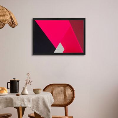 Latitude Run Diagonals Premium Framed Poster by Greetje van Son