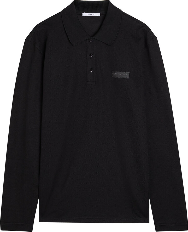 Givenchy Logo-appliquéd Piqué Cotton Polo Shirt