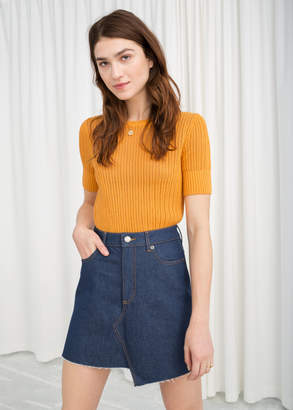 And other stories Open Crochet Knit Top