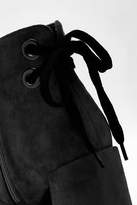 Thumbnail for your product : boohoo NEW Womens Tie Back Block Heel Shoe Boots in Black size 5