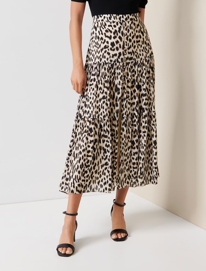 animal print skirt au