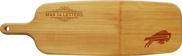 The Memory Company Buffalo Bills Personalized Bamboo Paddle Serving Board