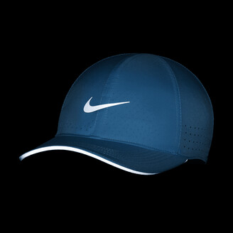 Nike Unisex Dri-FIT Aerobill Featherlight Perforated Running Cap in Blue -  ShopStyle Hats
