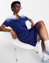 Thumbnail for your product : Lacoste classic ombre polo dress in navy