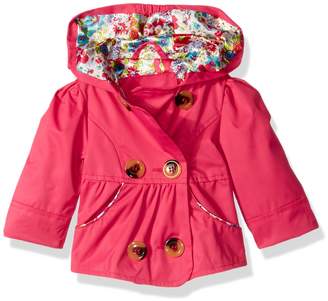 Pink Platinum Baby Girls Emma Spring Jacket Double Breasted Trench Coat
