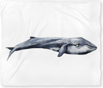 Begin Edition International Inc. Watercolor Whale Gray King Duvet Cover - Scandinavian Decor