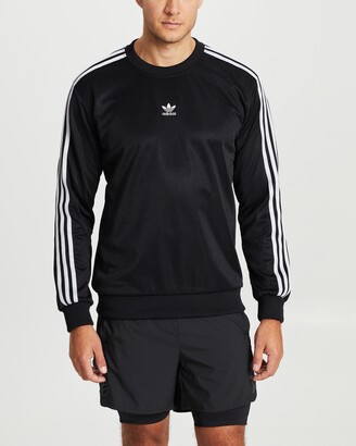 adidas Men's Black Crew Necks - Adicolor Classics Trefoil High Shine Crew  Sweatshirt - ShopStyle Jumpers & Hoodies