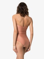 Thumbnail for your product : Adriana Degreas Porto belted bandeau swimsuit