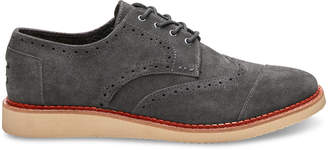 Toms Forged Iron Grey Suede Men's Brogues