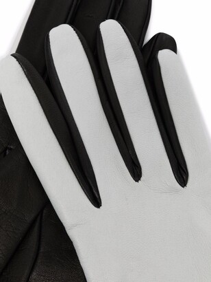 Manokhi Two-Tone Leather Gloves