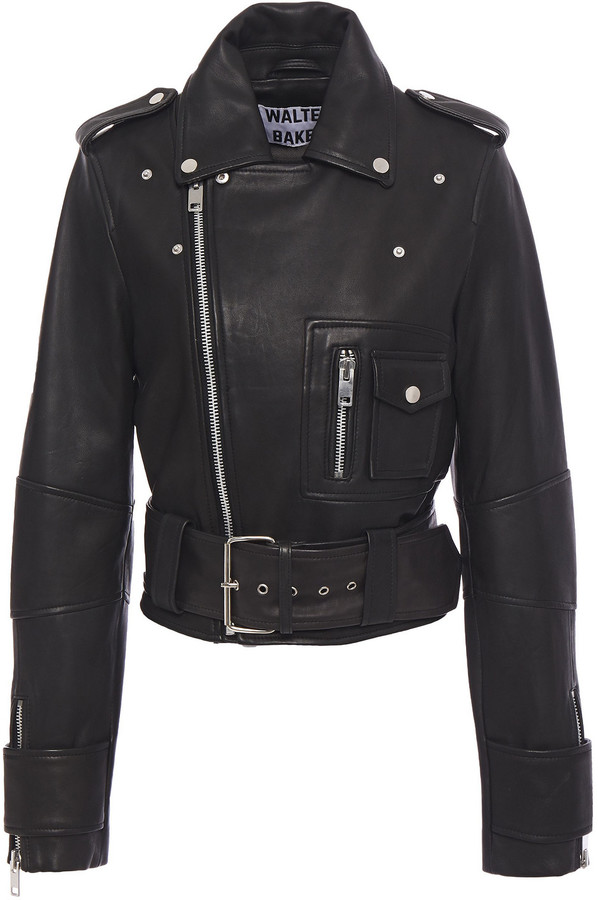 Walter Baker Leather Biker Jacket ShopStyle