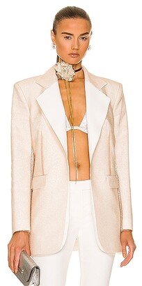 Nuè Cloud Double Breasted Blazer in Ivory