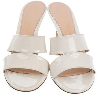 Gianvito Rossi Patent Leather Slide Sandals w/ Tags