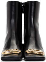 Thumbnail for your product : Balenciaga Black Double Square BB Lux Boots
