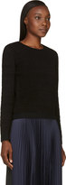 Thumbnail for your product : Calvin Klein Collection Black Jacquard Stripe Sweater
