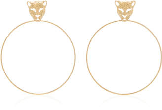 Donna Hourani 18K Gold Leopard Earrings