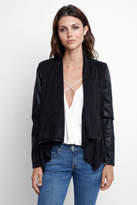Thumbnail for your product : Blank NYC Black Vegan & Suede Drape Jacket