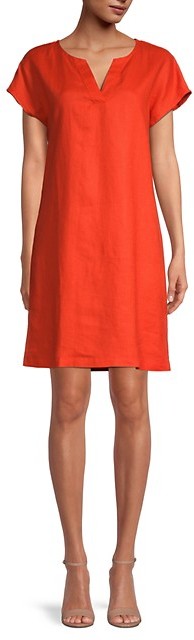 pure navy linen dress