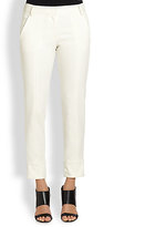 Thumbnail for your product : Tibi Buckle-Cuff Cropped Straight-Leg Pants