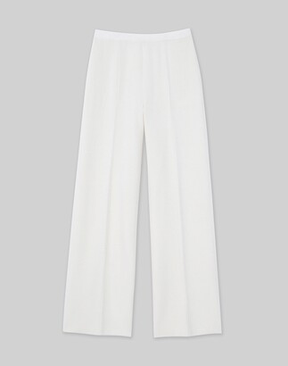 Halley White Satin Trousers – 12th Tribe