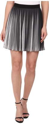 Sam Edelman Black and White Pleated Skirt