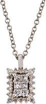 Thumbnail for your product : Giantti by Stefan Hafner 18k White Gold Rectangular Diamond Pendant Necklace