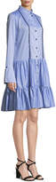 Thumbnail for your product : Shoshanna Dallas Long-Sleeve Shirtdress in Chambray