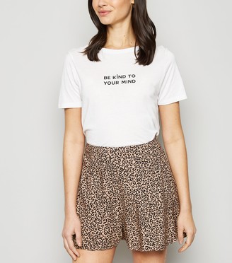 New Look Leopard Print Flippy Shorts
