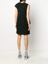 Thumbnail for your product : MSGM One-Shoulder Fringe Pattern Dress