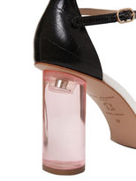 Thumbnail for your product : Kurt Geiger 100mm Izzy Striped Leather Sandals