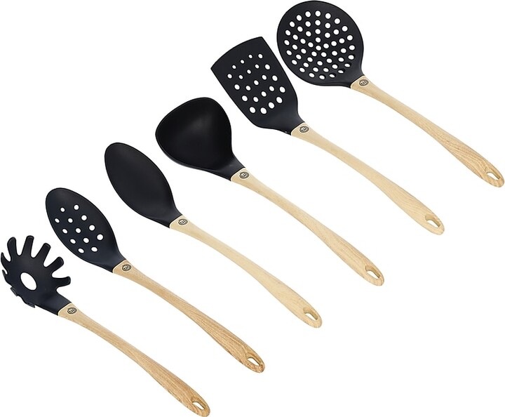 MasterChef VRD259102052 Plastic Utensil Set with Ergonomic Soft-Touch Handles, 6-Piece