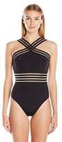Thumbnail for your product : Kenneth Cole New York Women's Stompin In My Stilettos High-Neck Mio Swimsuit