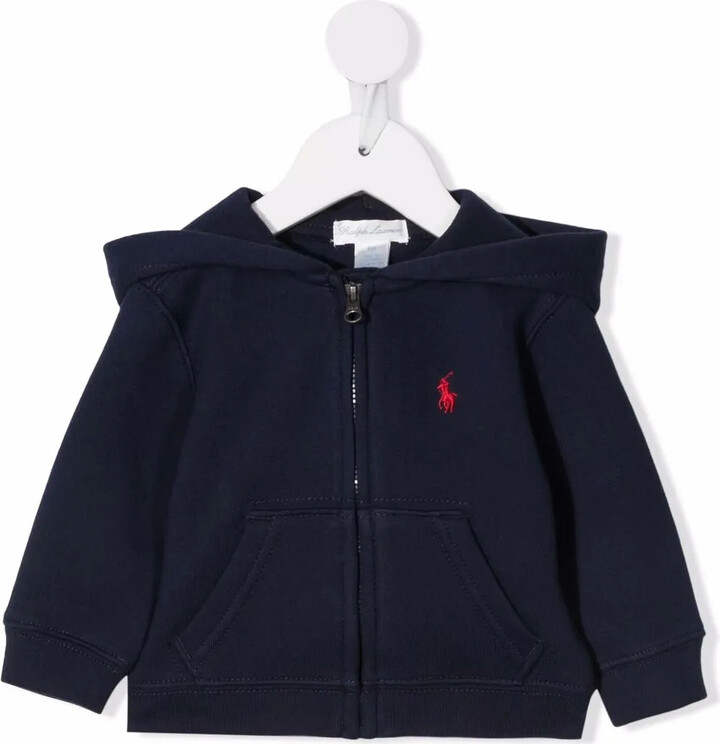 Polo Ralph Lauren Kids Embroidered-Logo Zip-Up Hoodie
